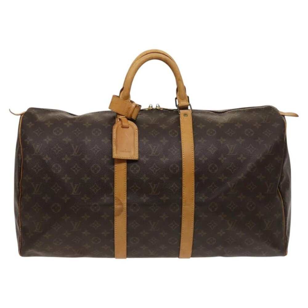 LOUIS VUITTON Monogram Keepall 55 Boston Bag M41424 LV Auth 123478 - Picture 2 of 16